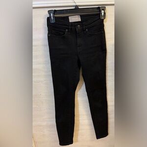 Everlane Black Women's Medium Rise Ankle Skinny Jeans